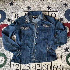 Christine Alexander Denim Jacket, Bedazzled